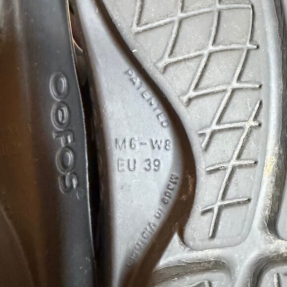 OOFOS Unisex Ooriginal Sport Recovery Sandal Black Camo 8 womens 6 Mens shoes - Picture 5 of 7